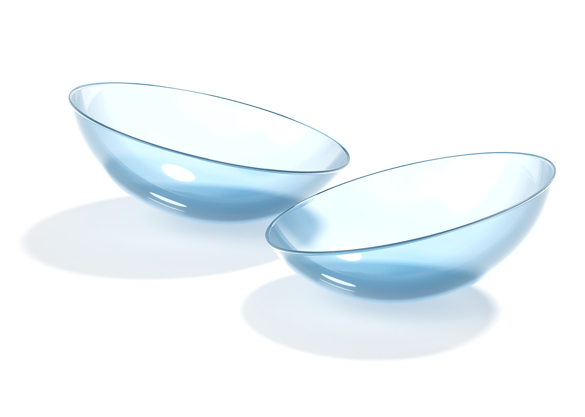 an image of contact lenses