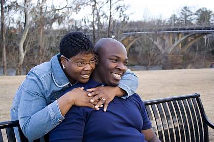 Photo of a man and woman of African descent