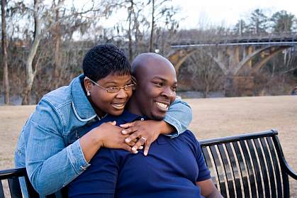 Photo of a happy African-American couple