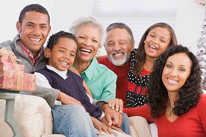 Photo of a multigenerational family Photo of a multigenerational family
