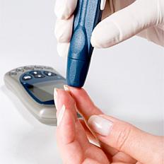 Blood glucose meter for patients with diabetes.