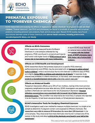 Prenatal Exposure to Forever Chemicals