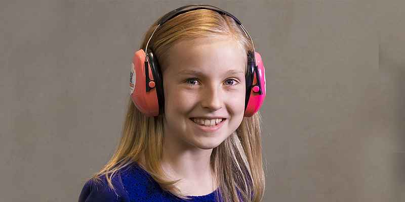 Child wearing headphones
