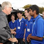 Dr. Francis Collins speaks to Duke University students