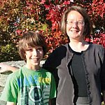 Dr. Anne Zajicek with her 12-year-old son Eli