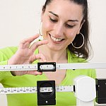 Photo of woman on a scale - cropped