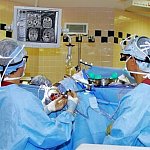 Image-guided brain surgery.