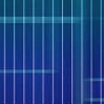 Abstract image of horizontal and vertial lines on a blue background.
